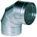 ALDES Coude galvanisé 90° - Diamètre 710 mm