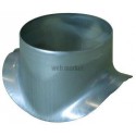 ALDES Piquage équerre circulaire galvanisé - Diamètre 500/500