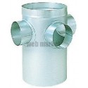 ALDES Collecteur raccord dSupétage galvanisé CRE standard - Diamètre 125 1-3/125