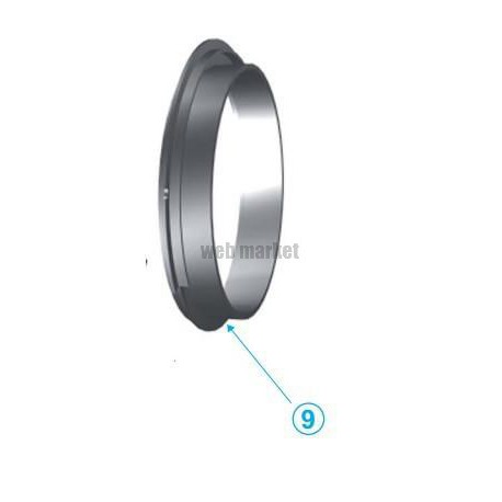 ALDES FACE AVANT-ALU BAZ D125 ALFLEX 0.3