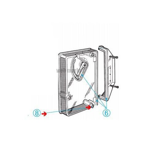 ALDES SACHET DE 10 VIS 1/4 TOUR CAPOT MOBILE