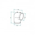 Coude equerre D80 (sachet de 10)