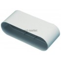 Raccord Minigaine blanc droit équivalent D125 (60x200)
