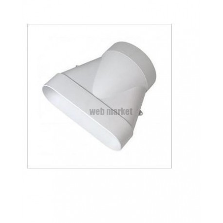 Raccord Minigaine blanc mixte droit équivalent D80 (40x100)