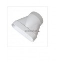 Raccord Minigaine blanc mixte droit équivalent D80 (40x100)