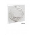 ALDES Diffuseur fixe hélicoïdal pour dalle plafond 600x600 acier blanc SF 786