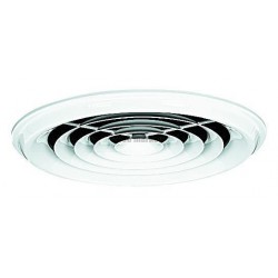 ALDES Diffuseur circulaire concentrique fixe en acier blanc SC 831 D355