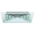 ALDES Diffuseur carré fixe 4 voies acier blanc plafond SF 704 472x472mm