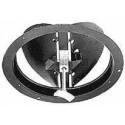 ALDES Registre circulaire BY D355 en acier pour diffuseur circulaire fixe SC 831