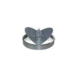 ALDES Registre circulaire BR D355 en acier pour diffuseur circulaire ou rectangulaire