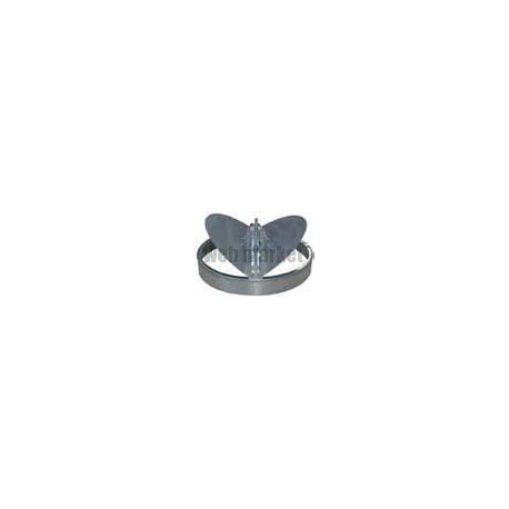 ALDES Registre circulaire BR D400 en acier pour diffuseur circulaire ou rectangulaire