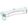 ALDES Entrée dSupair autoréglable ELLIA - 22m3/h - Blanc