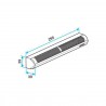 ALDES Entrée dSupair Autorégable MINI EA 15/22/30/45 m3/h - Chêne 37 dB