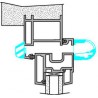 ALDES Entrée dSupair autoréglable MINI EMMA - 15/22/30 m3/h - Chêne