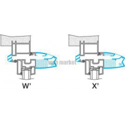 ALDES Kit entrée dSupair fixe EFL 22/30/45 L m3/h 39 dB - Blanc