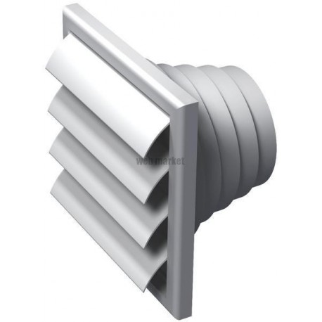 Grille extérieure VPA D 186x186 mm - blanc