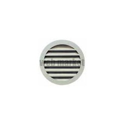 ALDES Grille extérieure murale circulaire en alu pour air neuf / vicié AR 637 D400