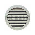 ALDES Grille extérieure murale circulaire en alu pour air neuf / vicié AR 637 D400