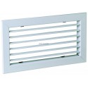 ALDES Grille simple déflexion de reprise en acier SC 101 fixation par clips 250x150