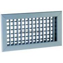 ALDES Grille double déflexion de soufflage en alu AC 102D fixation par clips 250x150