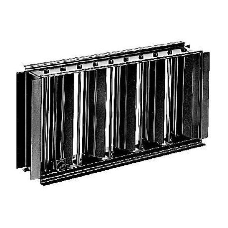 ALDES Registre rectangulaire SGS 1000x75 en acier galvanisé pour grille murale