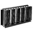 ALDES Registre rectangulaire SGS 1000x75 en acier galvanisé pour grille murale