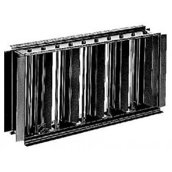 ALDES Registre rectangulaire SGS 600x100 en acier galvanisé pour grille murale