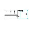 ALDES Grille double déflexion de soufflage en acier SC 102D fixation par clips 300x100