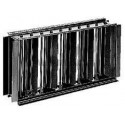 ALDES Registre rectangulaire SGS 400x150 en acier galvanisé pour grille murale
