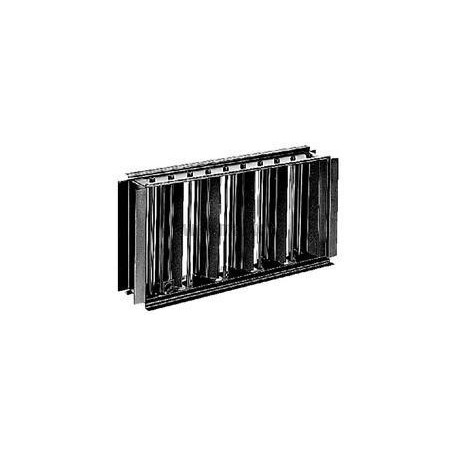ALDES Registre rectangulaire SGS 500x150 en acier galvanisé pour grille murale