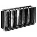 ALDES Registre rectangulaire SGS 500x300 en acier galvanisé pour grille murale