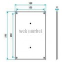 Platine d obturation en rénovation pour les bouches 180x280 mm - blanc