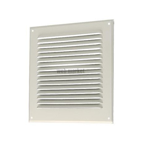 ALDES Grille extérieure à auvent GAT 200x200 mm - Aluminium