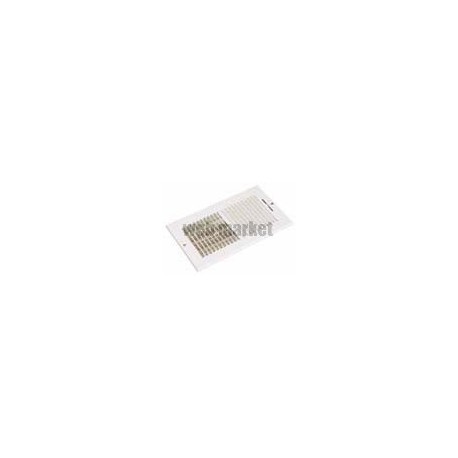 ALDES Grille murale soufflage acier blanc avec registre intégré SR 356 305x102 mm