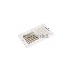 ALDES Grille murale soufflage acier blanc avec registre intégré SR 356 305x152 mm