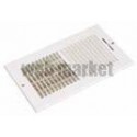 ALDES Grille murale soufflage acier blanc avec registre intégré SR 356 305x152 mm