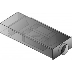 ALDES Caisson acoustique EAT 250 m3/h - Longeur 1500 mm
