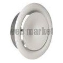 ALDES Bouche à noyau réglable de soufflage acier blanc SR 145 D100