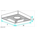 ALDES Plénum RT F0 avec piquage sur le dessus D125 pour diffuseur SF/AF704 150x150 mm
