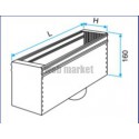 ALDES Plénum en acier pour grille avec piquage sur lSuparrière MT F3 600x300 D250