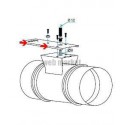 ALDES Kit avec support moteur pour registre circulaire RG / RGE (étanche) Sup D315