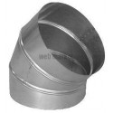 ALDES Coude aluminium 45° - Diamètre 160