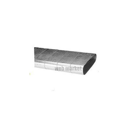 ALDES Conduit spiralés rigide oblong galvanisé CSRO de 3mètres - L700 x H165