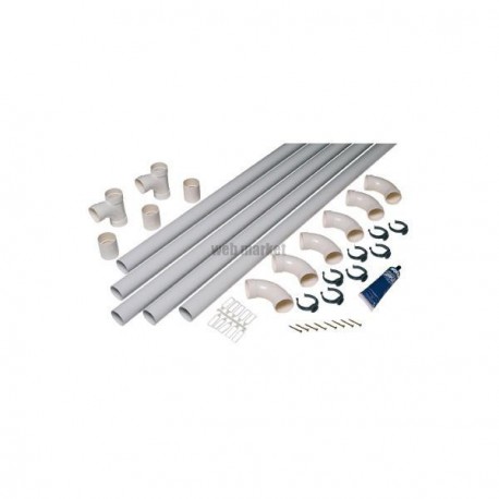 Kit de conduits et accessoires diamètre 51mm série T pour 1 prise