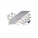 Kit de conduits et accessoires diamètre 51mm série T pour 1 prise