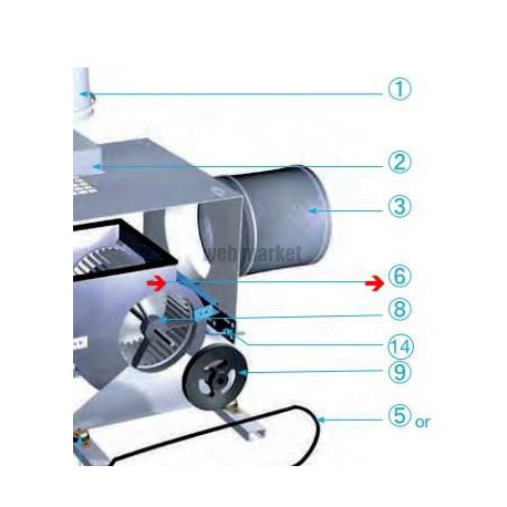 ALDES SOUS ENSEMBLE VENTILATEUR - VEC ET C.VEC 240 H