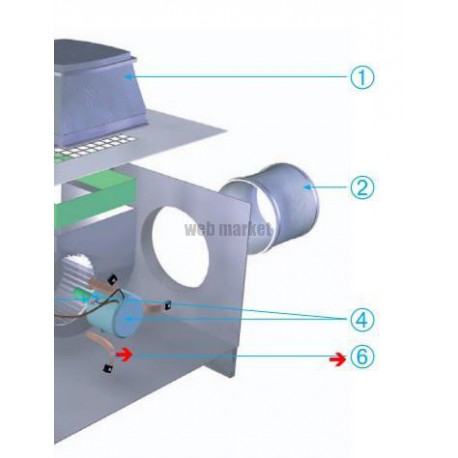 ALDES KIT PATTE MOTEUR VEC 240