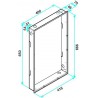 ALDES Contre-cadre volet OPTONE-H + Grille - 400x650