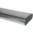 ALDES Conduit spiralés rigide oblong galvanisé CSRO de 3mètres - L360 x H80
