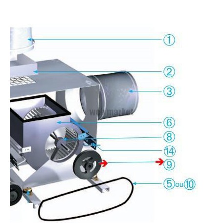 ALDES POULIE RECEPTRICE D180 AL20